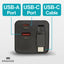 Engage Dual Port C+A 65W Gan Power Adapter W/Usb-C Cable(8954526522445)