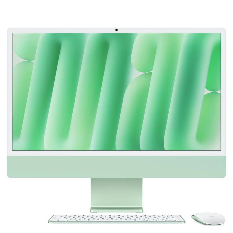 Apple iMac - 24" / M4 / 8-Core CPU / 8-Core GPU / 16 Core Neural Engine / 16GB RAM / 256GB SSD / Green / 1YW