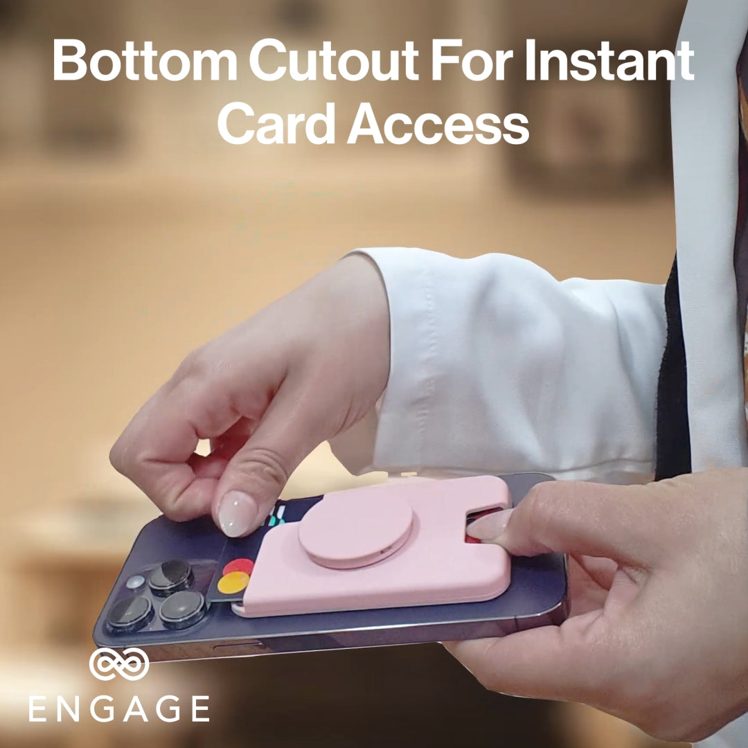Engage Magsafe Wallet With Popgrip (Black)