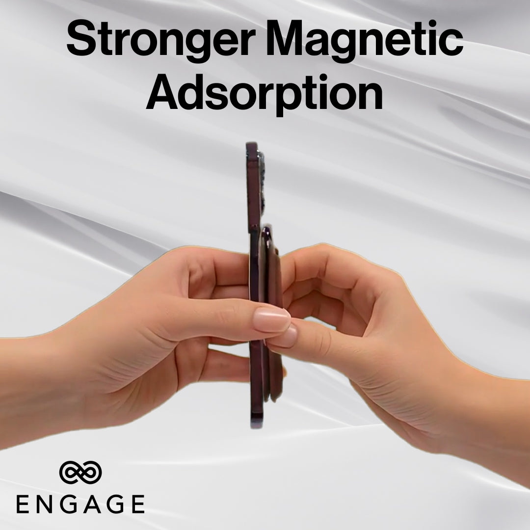 Engage Magsafe Fold Wallet (Multiple Card Holder/Stand Feature) (Purple)