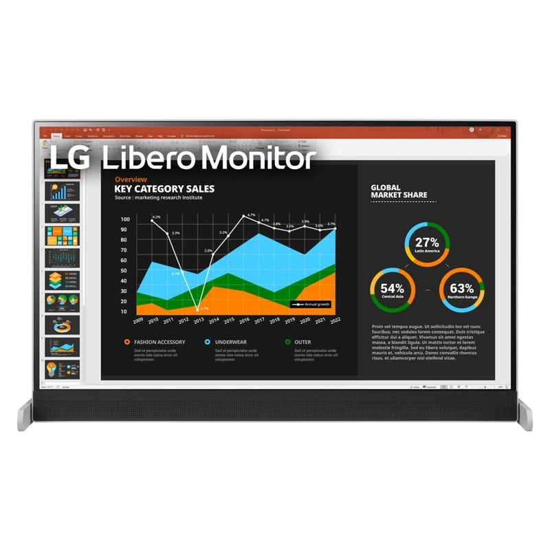 LG QHD Libero Monitor - 27.0" IPS QHD / 5ms / USB-C / HDMI / 75Hz - Monitor