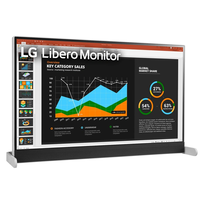 شاشة  LG QHD Libero Libero - 27.0 بوصة IPS QHD / 5 مللي ثانية / يو اس بي/ إتش دي إم أي / 75 هرتز - شاشة