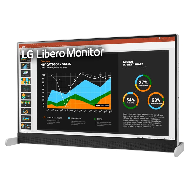 LG QHD Libero Monitor - 27.0" IPS QHD / 5ms / USB-C / HDMI / 75Hz - Monitor