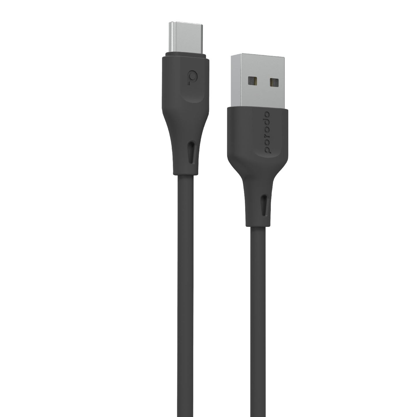 Porodo USB Cable Type-C Connector 3A Durable Fast Charge and Data Cable (1.2m/4ft) - Black