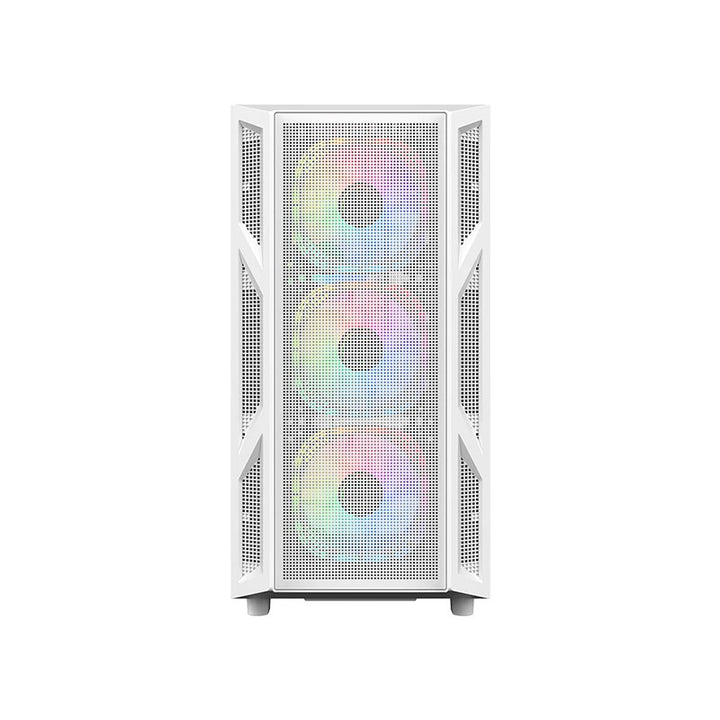 GAMEON TridentIV 4 Mid Tower Gaming Case ARGB fans+control+remote set+ 750W PSU (pre-install） - White