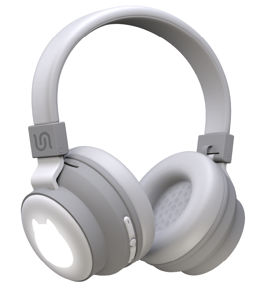 Soundtec By Porodo Kids Wireless Headphone Comfortable And Safe Headphone For Kids - White