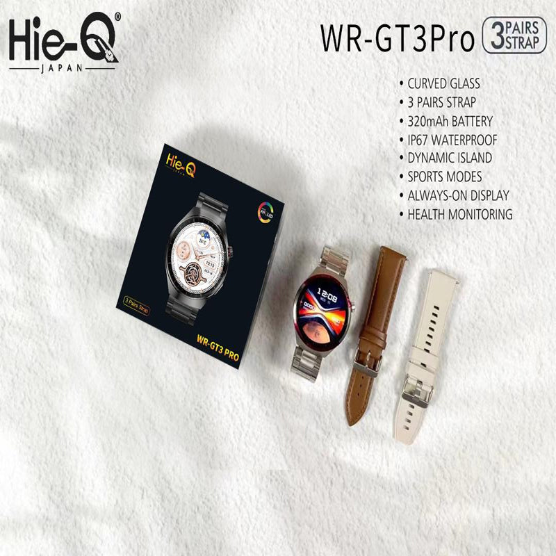 Hie-Q WR-GT3 PRO Smart Watch - Bluetooth / Silver