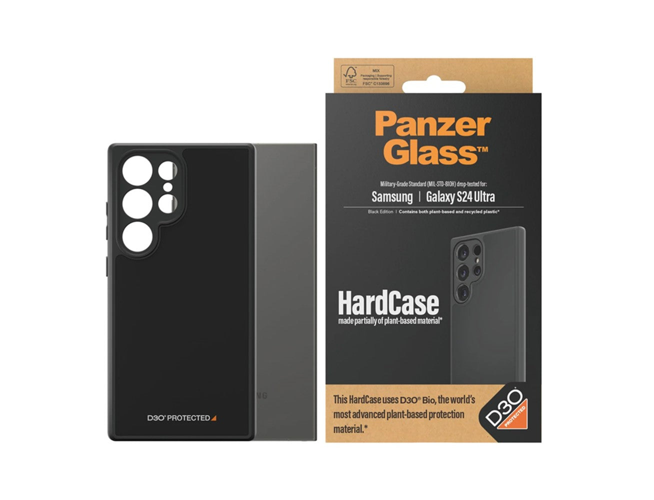 PanzerGlass HardCase for Samsung Galaxy S24 Ultra - Black