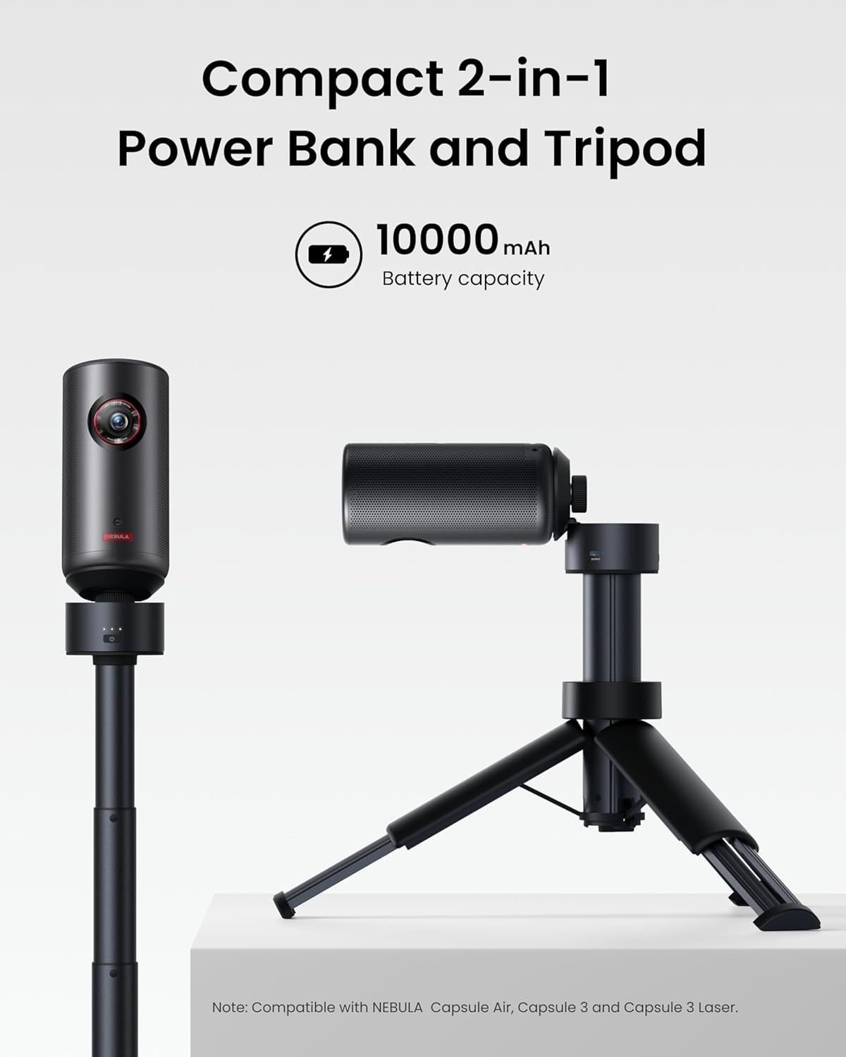 Anker Nebula Capsule Power Bank Tripods - Black
