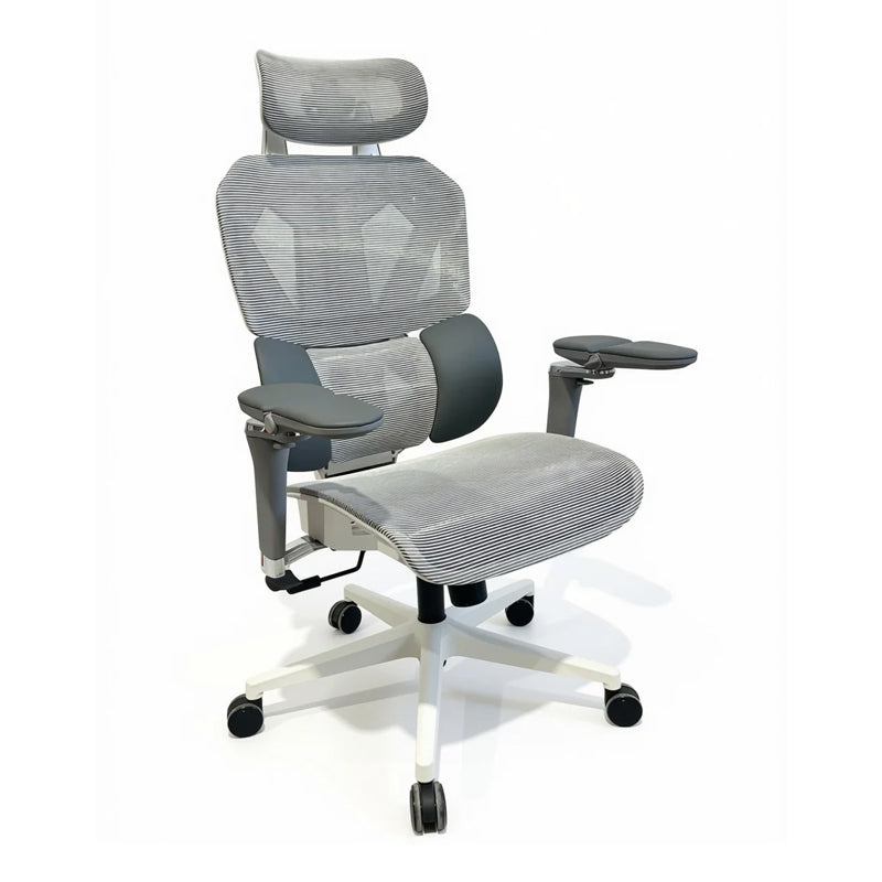 SADES Phoenix SA-AD10-W Adjustable Mesh Gaming Chair with 6D Armrest - White