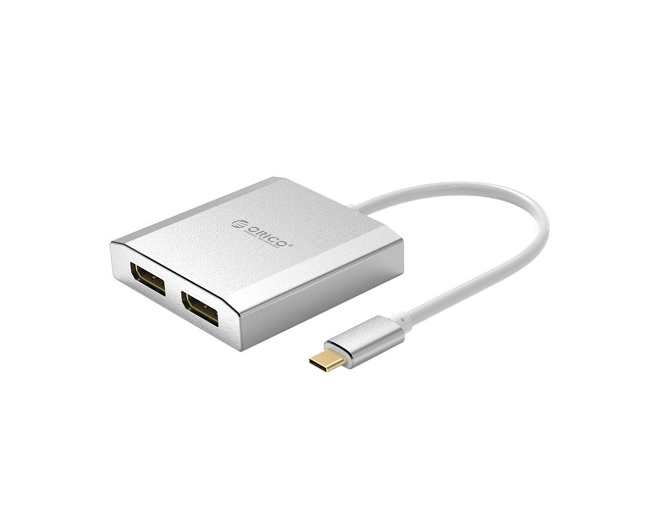 ORICO Type-C to Dual Display Port Adapter - Silver