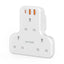 Porodo Multi-Port Wall Socket - White