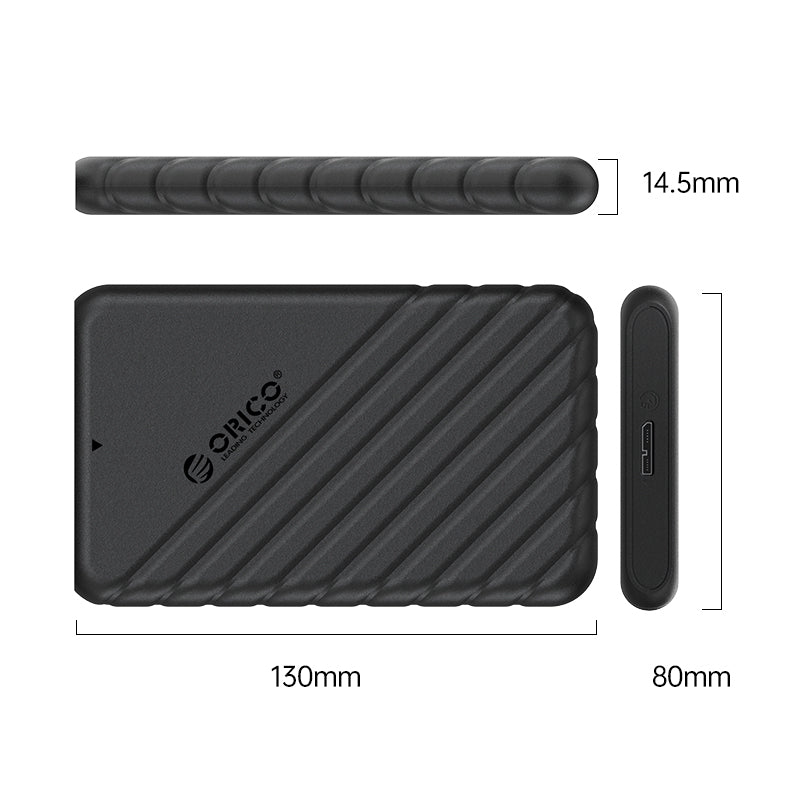 ORICO 2.5-Inch Hard Drive Enclosure - USB 3.0 / 2.5-Inch / Black - Hard Drive Case