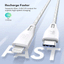 RAVPower Type-C to Lightning Charging Cable - 1.2 Meter / Nylon White