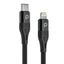 Porodo Braided USB-C to Lightning PD (9V 2.2m) - Black