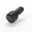 Porodo Blue Dual Port Car Charger 38W - Black