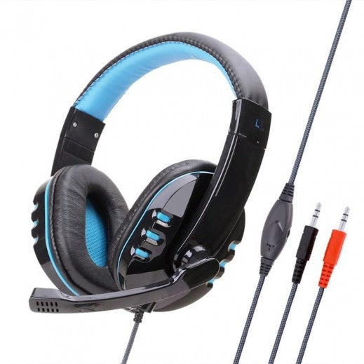 LNIX Wired Gaming Headset - Black & Blue