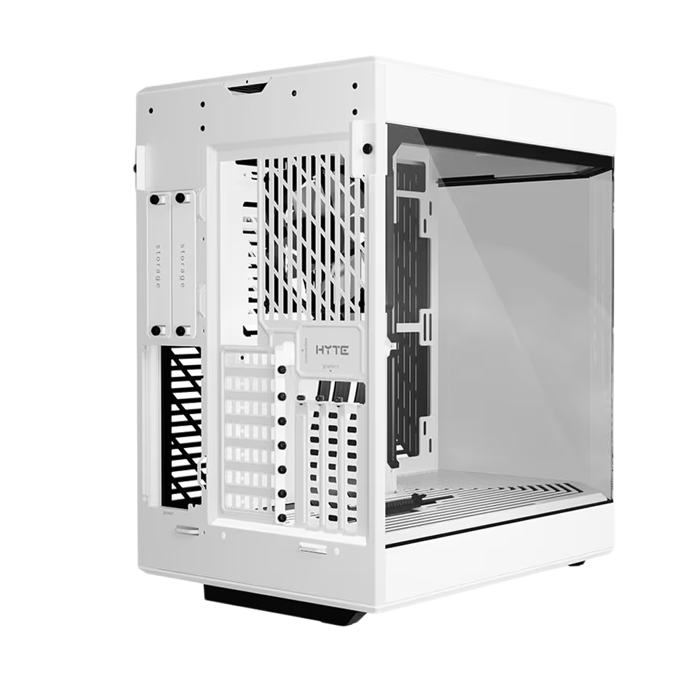 HYTE Y60 Dual Chamber Panoramic Tempered Glass ATX Case With 3 Fans - White