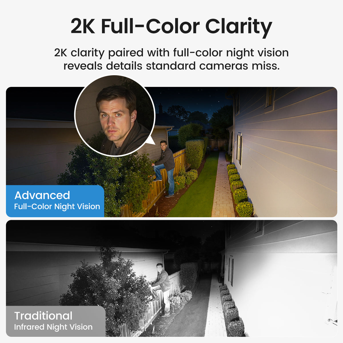 AOSU Solar Cam D1 Classic Kit 2 Cameras - 3MP / AI Detection / Night Vision