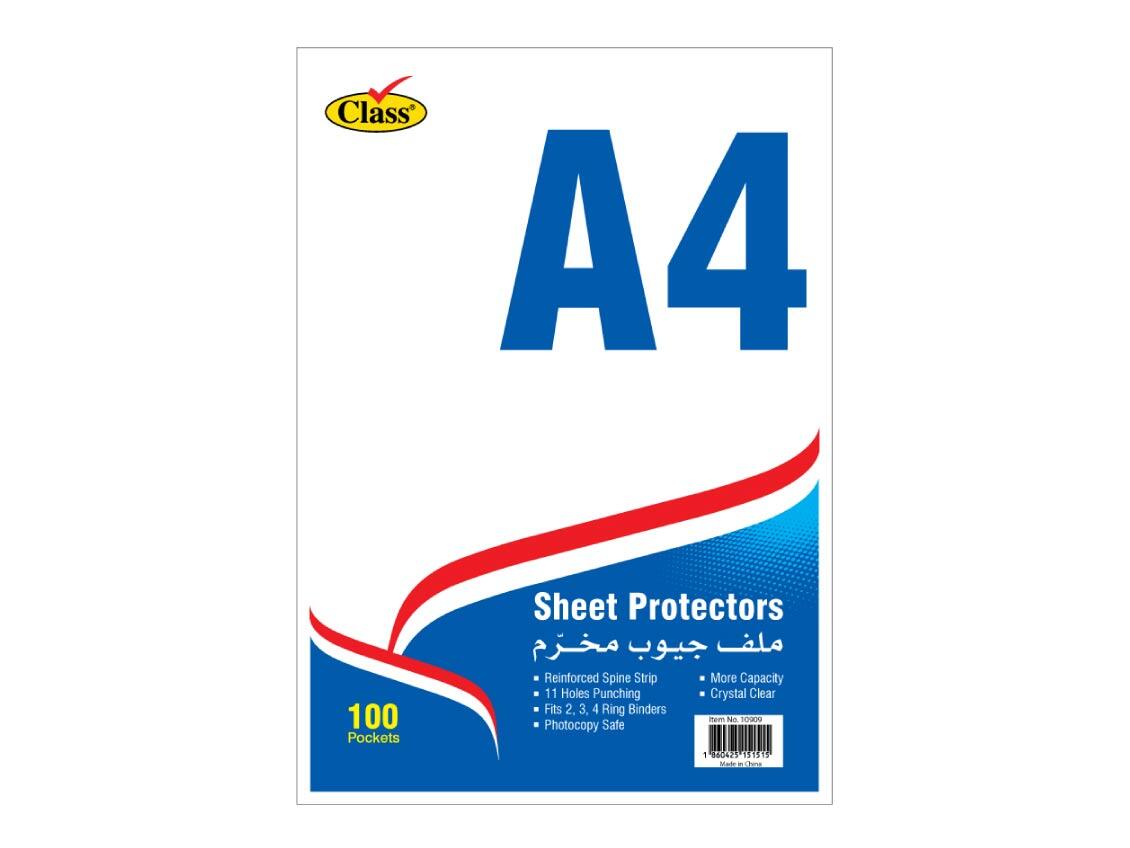 Class A4 Sheet Protectors - 100 Sheets