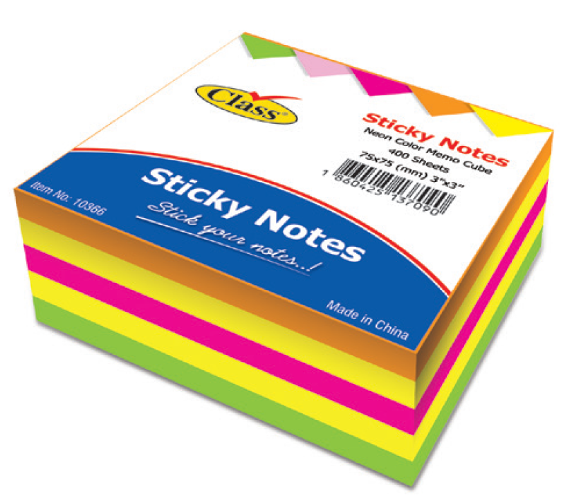 Class 150 X100Mm, Pastel Neon Notes, Lined