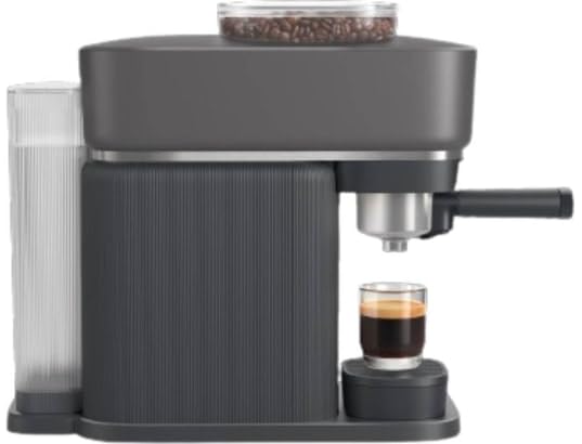 Philips Baristina Espresso Machine, Real Espresso Machine, Made Easy, Compact, 16 Bar Pressure, Built-in Grinder, Black Machine with Black Filter Holder (BAR300/60)