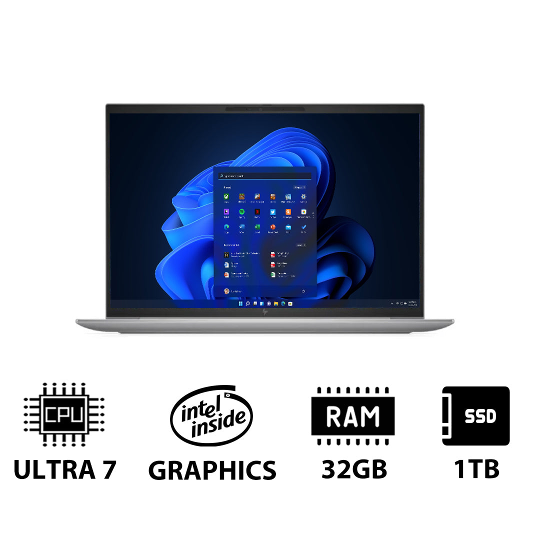 إتش بي بوك فايرفلاي 14 G11 - 14.0" WUXGA / ألترا 7 155U / 32 جيجابايت / 1 تيرابايت (NVMe م.2 إس إس دي) / ويندوز 11 برو / ضمان سنة - لابتوب