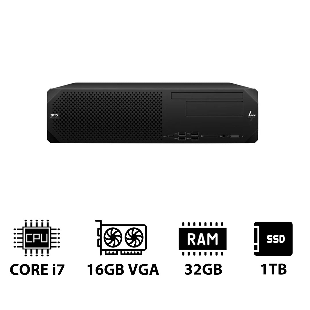 HP Z2 G9 SFF Workstation - i7-13700K 3.40GHz / 16-Cores / 32GB / 1TB (NVMe M.2 SSD) / RTX 2000 Ada 16GB VGA / Win 11 Pro / 3YW