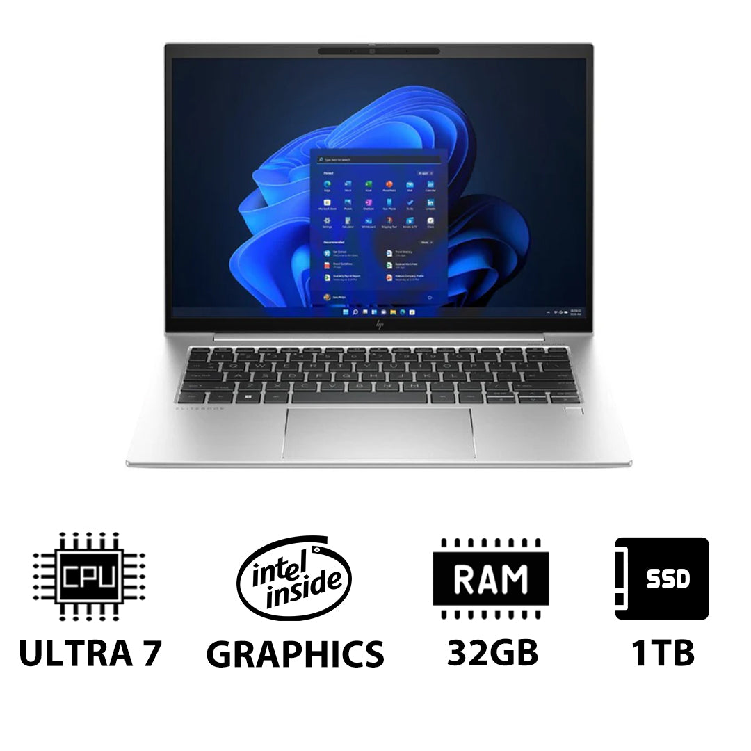 HP EliteBook 840 G11 - 14.0" WUXGA / Ultra 7 155U / 32GB / 1TB (NVMe M.2 SSD) / Win 11 Pro / 1YW - Laptop