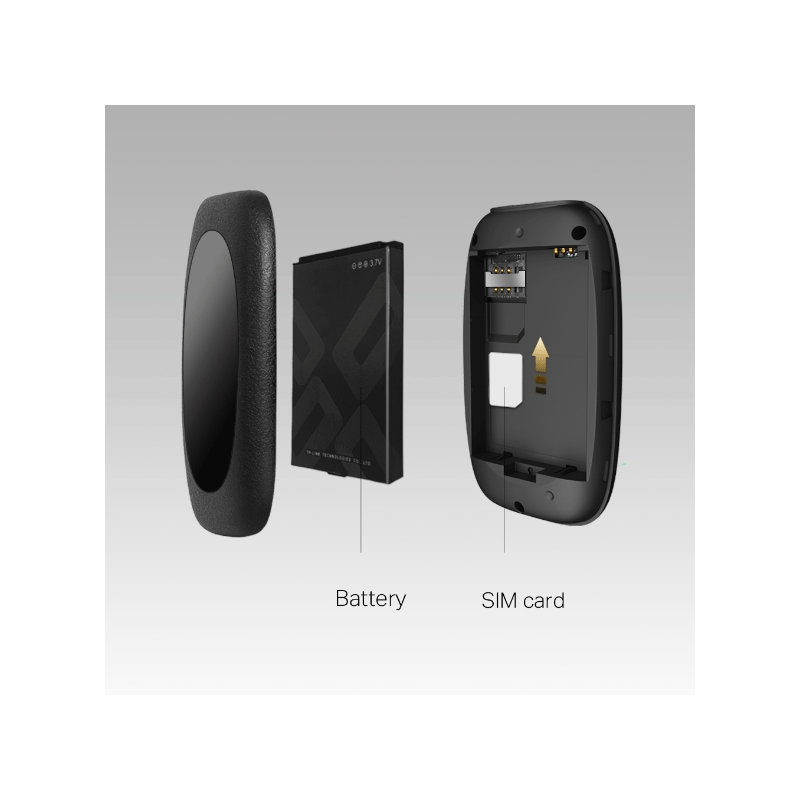 تي بي لينك M7000 هاتف واي-فاي & 4G راوتر - 300 ميجابت في الثانية / 4G إل تي إي / أسود / راوتر