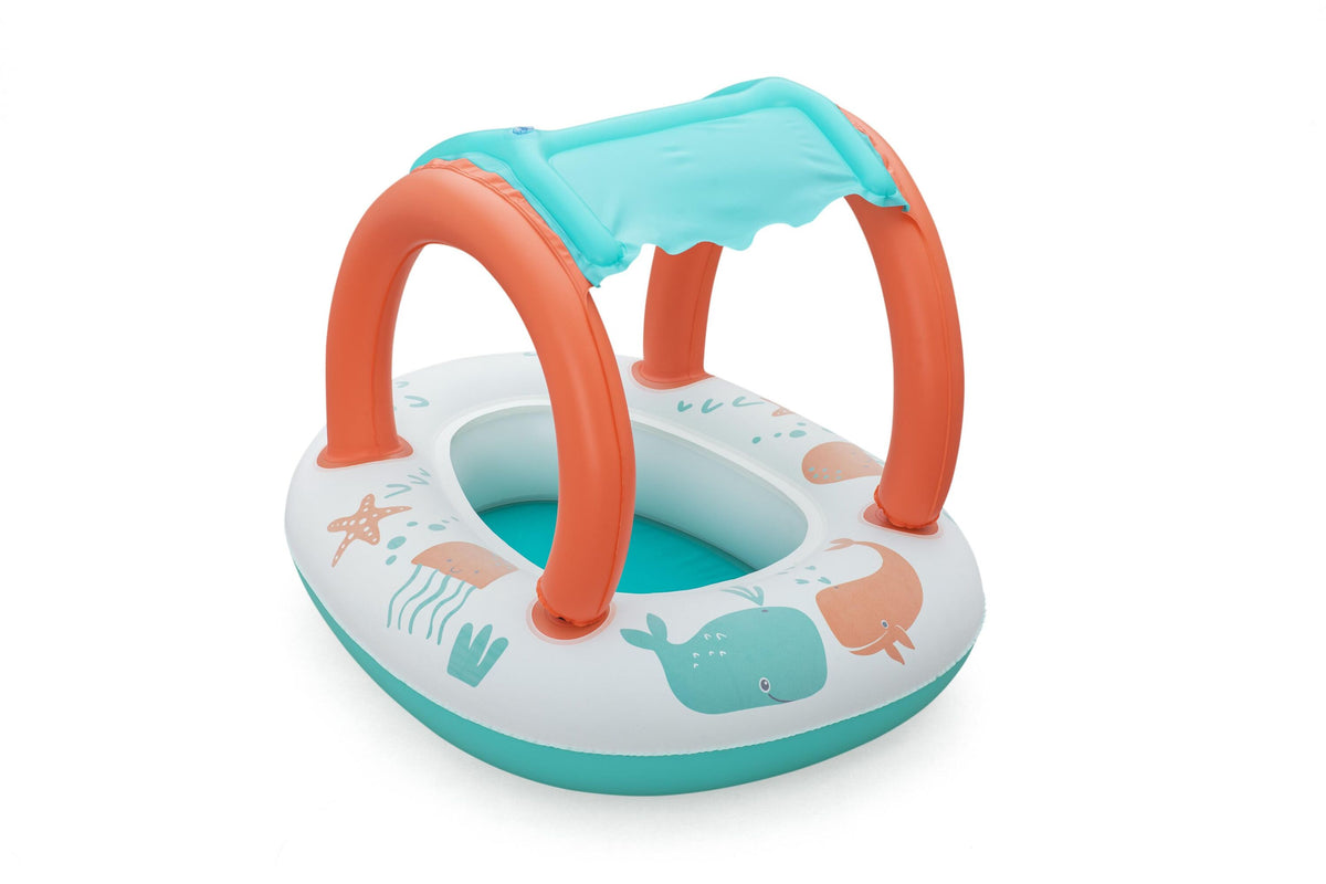 Bestway 84Cm X 67Cm Comfort Plush Shaded Baby Boat (1 Baby Boat) Age 3+