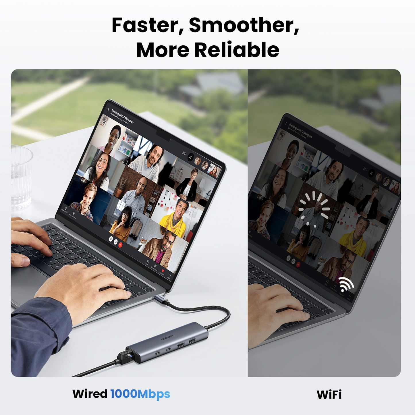 يوجرين  يو اس بي  موزع  إيثرنت / يو اس بي 3.2 / يو اس بي