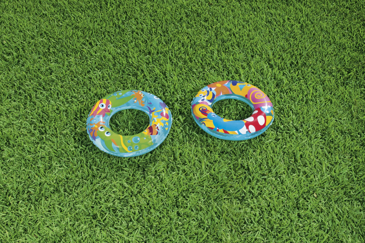 Bestway 56Cm Designer Swim Ring (Contents: One Swim Ring.) Age 3-6