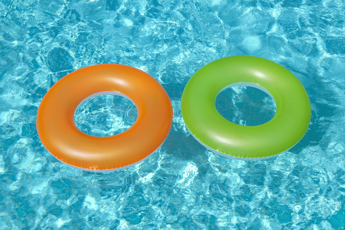Bestway 91Cm Frosted Neon Swim Ring (Contents:One Swim Ring.) Age 10+