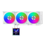 LIAN LI Hydro-Shift II LCD-S 360TL Liquid CPU Cooler with TL Wireless Fans, 3.4" IPS LCD Screen - White