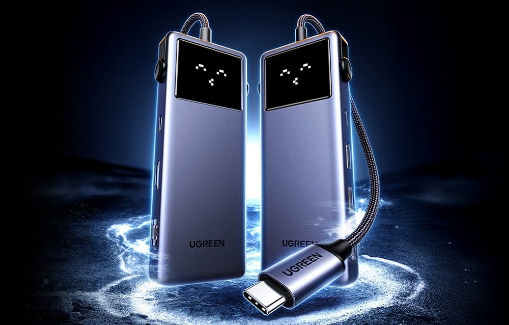 يوجرين  برو  يو اس بي موزع  إيثرنت / إتش دي إم أي  يو اس بي/ يو اس بي/ PD 100W