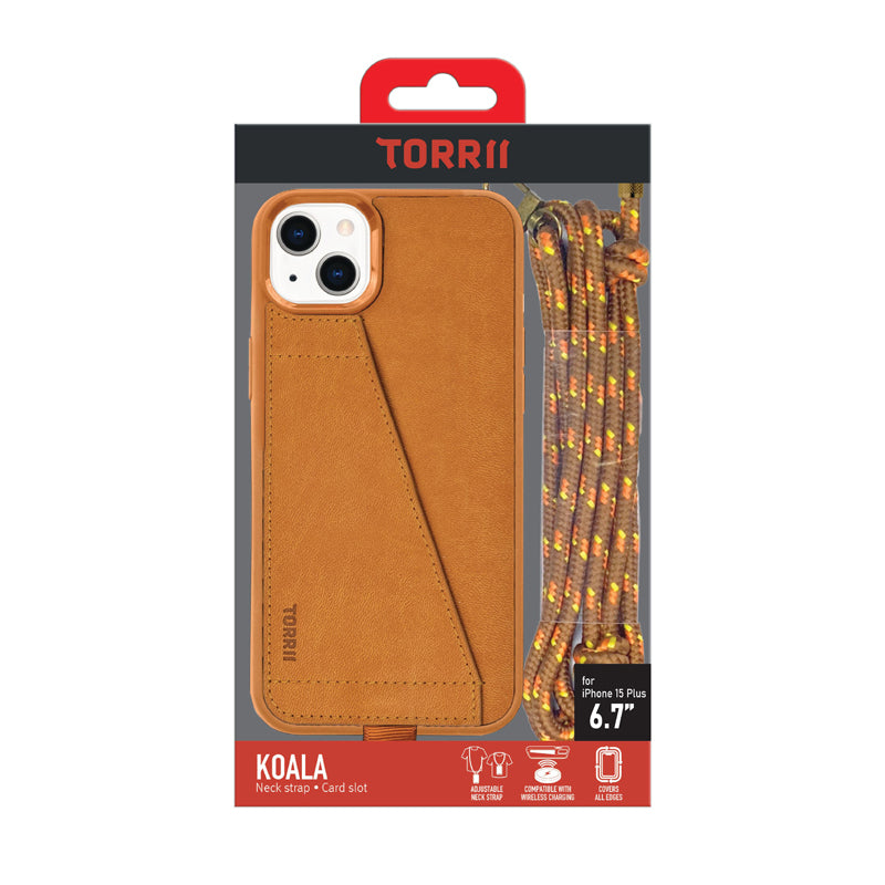 Torrii Koala Case Anti-Bacterial Coating - Apple iPhone 15 Plus / 14 Plus / Brown