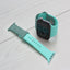 Torrii Siliconee Mix Watch Band For Apple Watch 49 / 45 / 44 / 42 mm - Dark Green / Aqua Blue