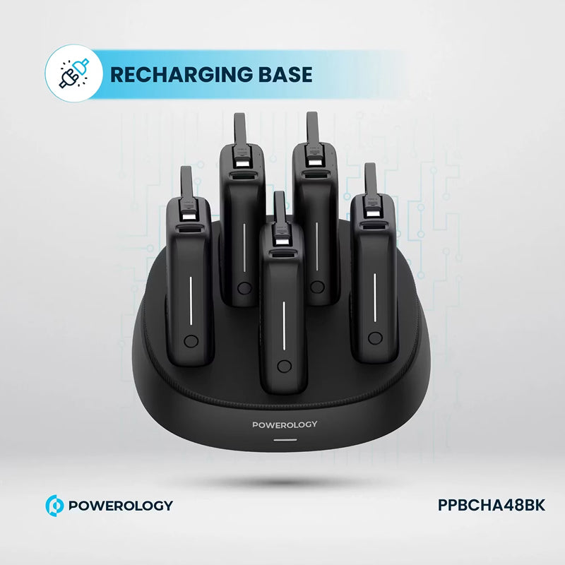 Powerology Station Power Bank - 10,000mAh / USB-C / Black