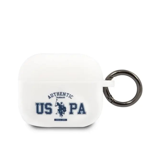 U.S. POLO ASSN. Apple AirPods 3 Silicone USPA Authentic Case - White