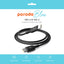 Porodo Blue PVC Type-C to Type-C 60W Durable Fast Charge & Data Cable - 1m/3.2ft  / Black