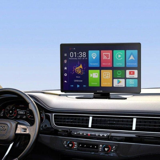 Porodo 9" Android CarPlay Tablet & DVR - Black