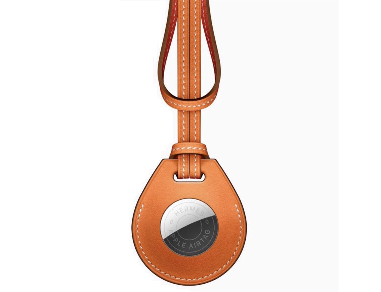 Wiwu Calfskin bag Charm Case - Apple Airtag / Orange