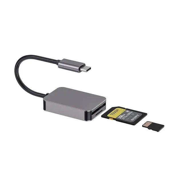 Porodo 2in1 USB-C Card Reader