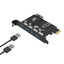 توسعة ORICO 4 منفذ USB3.0 PCI-E أوريكو 4 بطاقة
