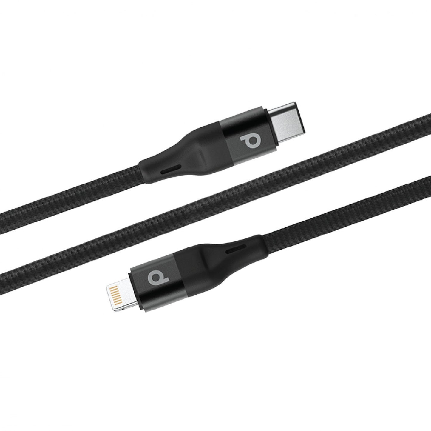 Porodo Braided USB-C to Lightning PD (9V 2.2m) - Black