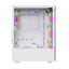 Twisted Minds Nova Series ATX Mid Tower Gaming Case - White (4 ARGB Fans Included)