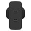 OtterBox UK Wall Charger 50W - 1X USB-C 30W + 1X USB-C 20W USB-PD - Black