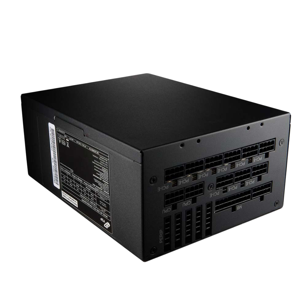 FSP CANNON PRO 80 Plus Gold PCI-E 18 Pcs Fully Modular With Active PFC Power Supply - 2000W / Black