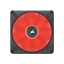CORSAIR ML140 LED ELITE Premium PWM Magnetic Levitation Fan - 140mm / Red